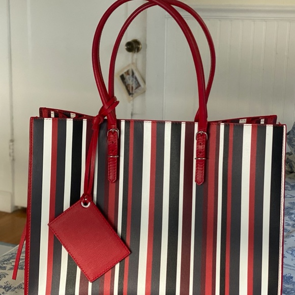 Balenciaga Striped Zip-Around Tote Bag Balenciaga - Picture 2 of 5